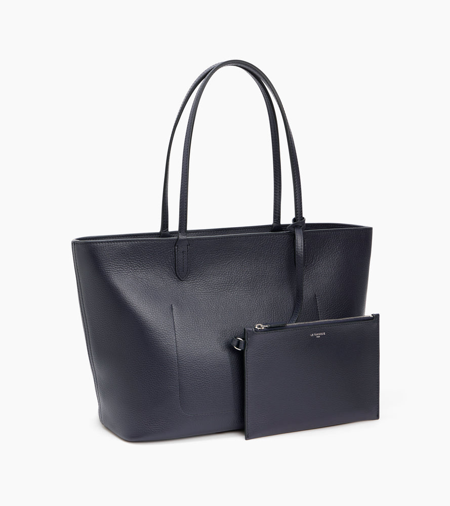 Bolso capazo grande Louise de piel texturizada