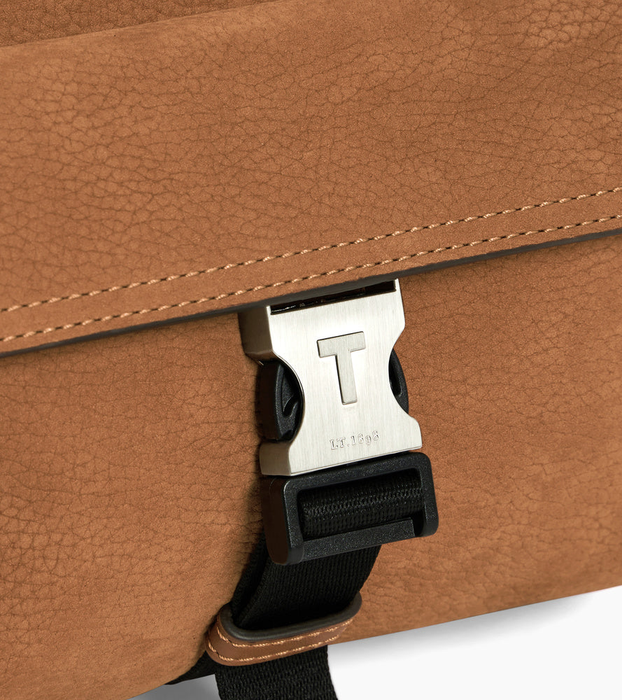 Bolso pequeño Maurice de piel nobuk granulada
