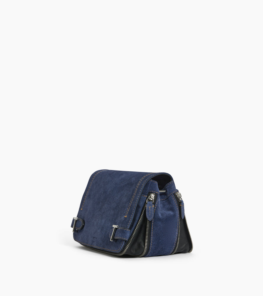 Bolso bandolera pequeño de ante efecto vaquero Simone