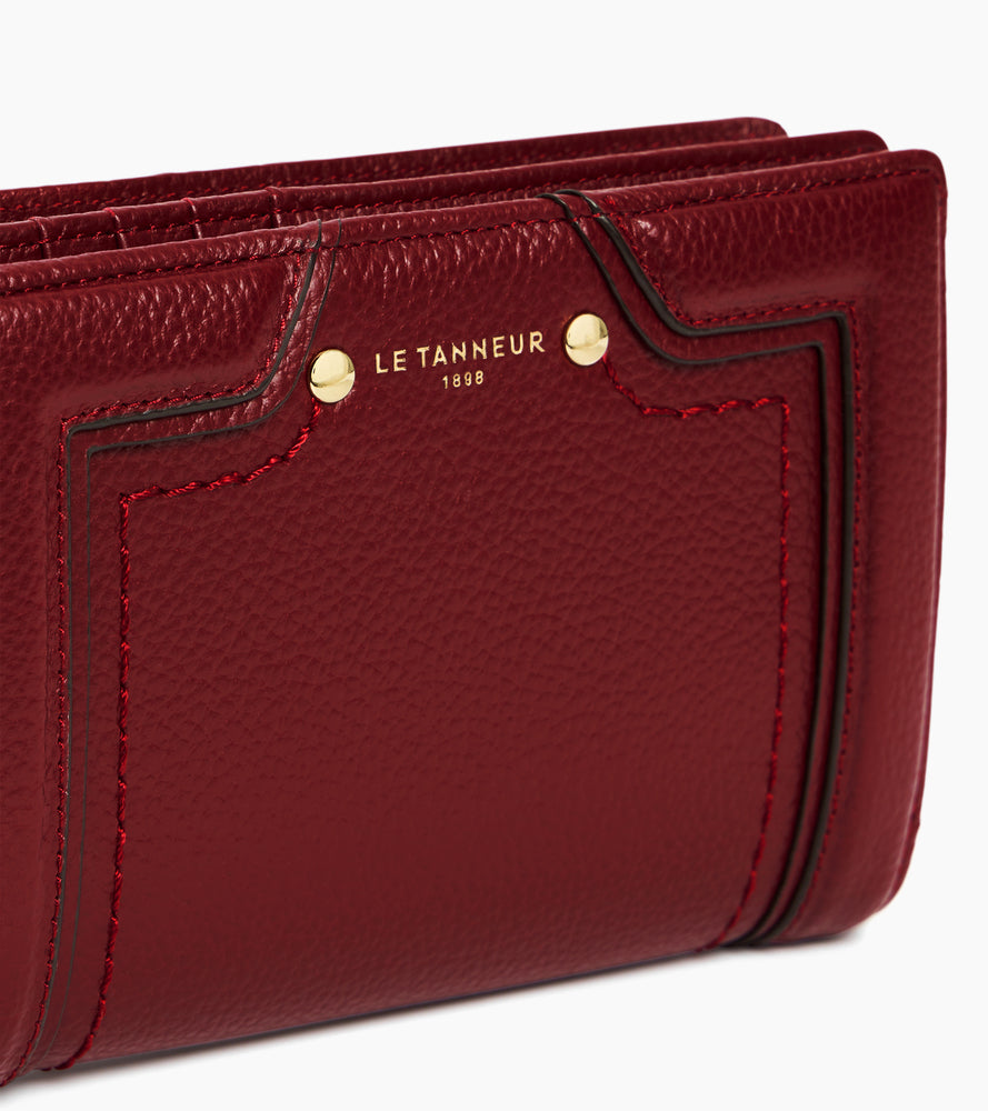 Cartera mediana modelo Ella de cuero granulado
