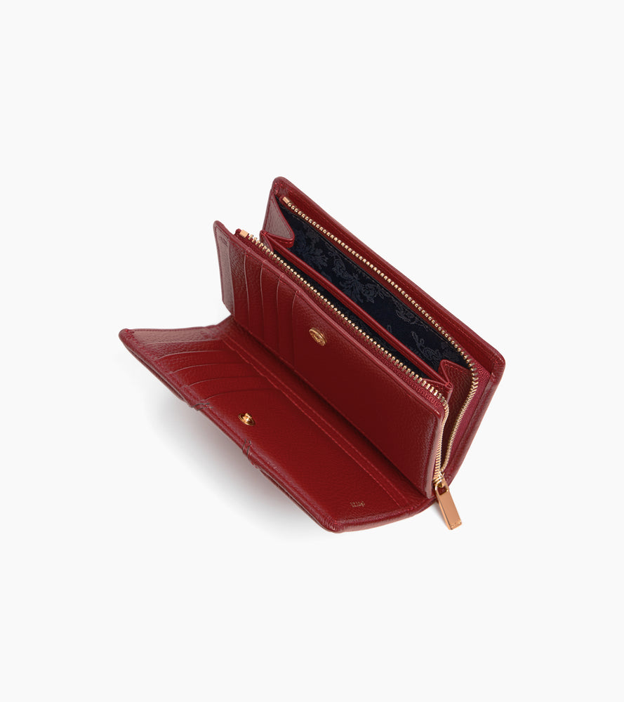 Cartera mediana modelo Ella de cuero granulado