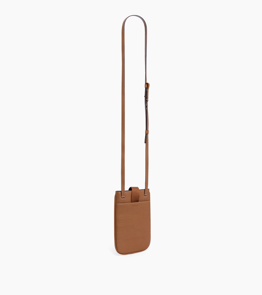 Funda de móvil Noah de cuero granulado de búfalo y cuero liso