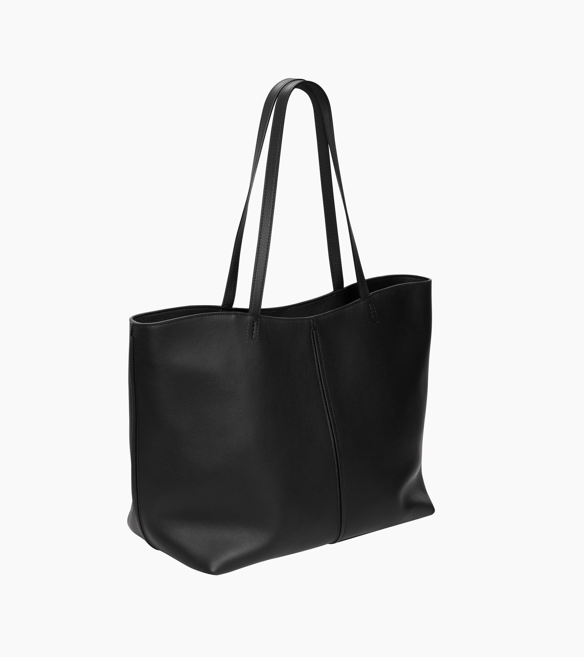 Große Cabas-Tasche Hortense aus doppelseitig genarbtem Leder