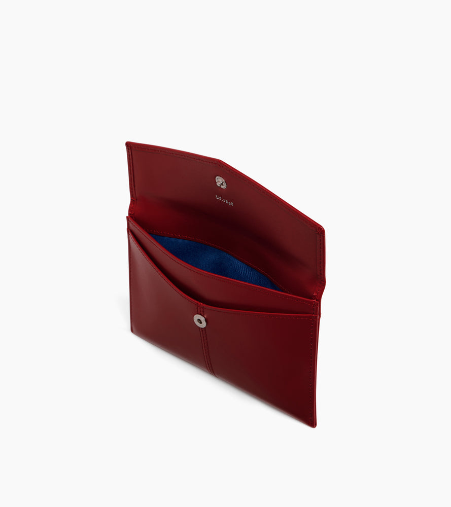 Cartera sobre mediana Charlotte de cuero liso