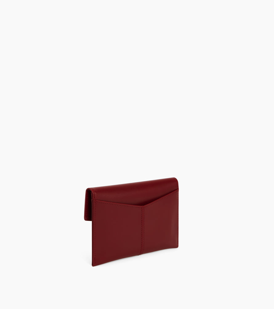 Cartera sobre mediana Charlotte de cuero liso