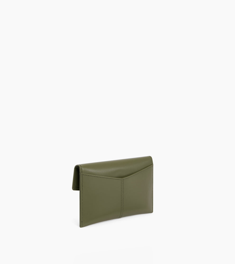 Cartera sobre mediana Charlotte de cuero liso