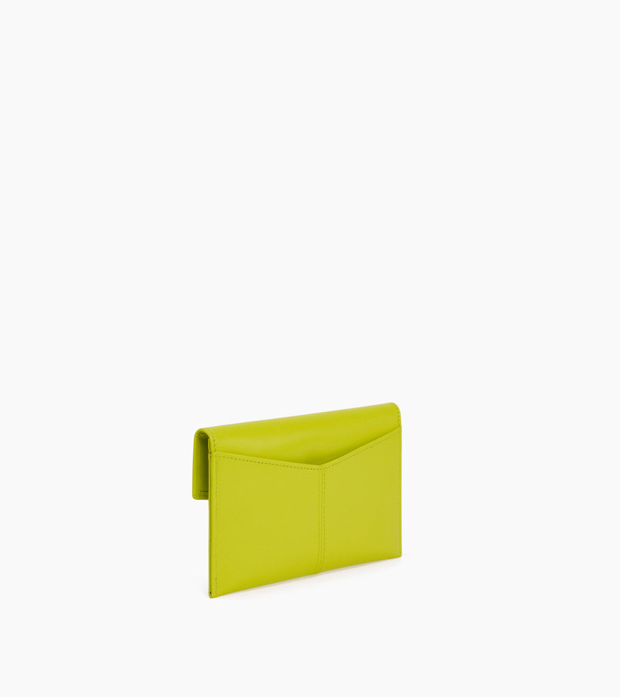 Cartera sobre mediana Charlotte de cuero liso