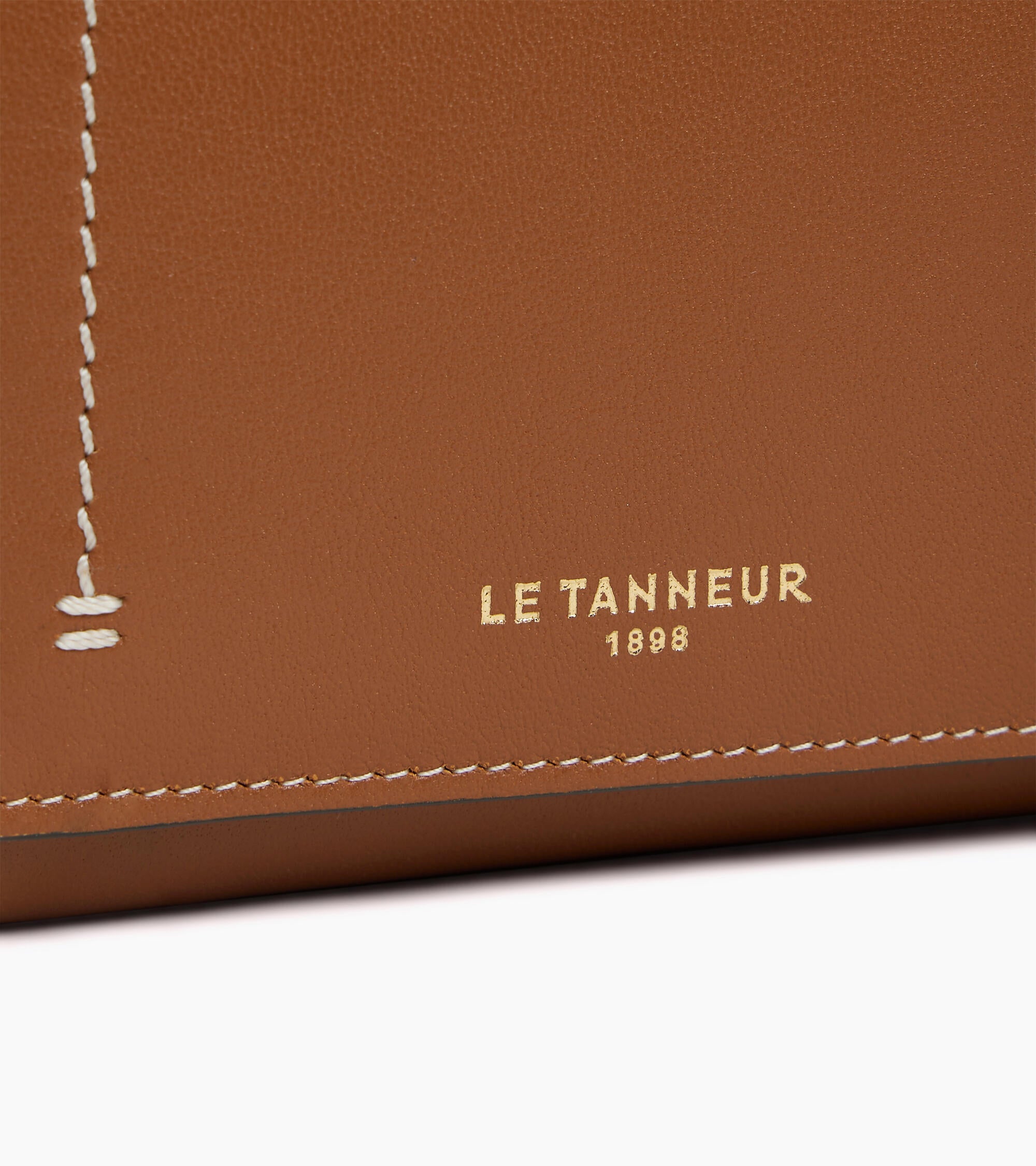 Kleine Brieftasche mit Klappe Louison aus Glattleder