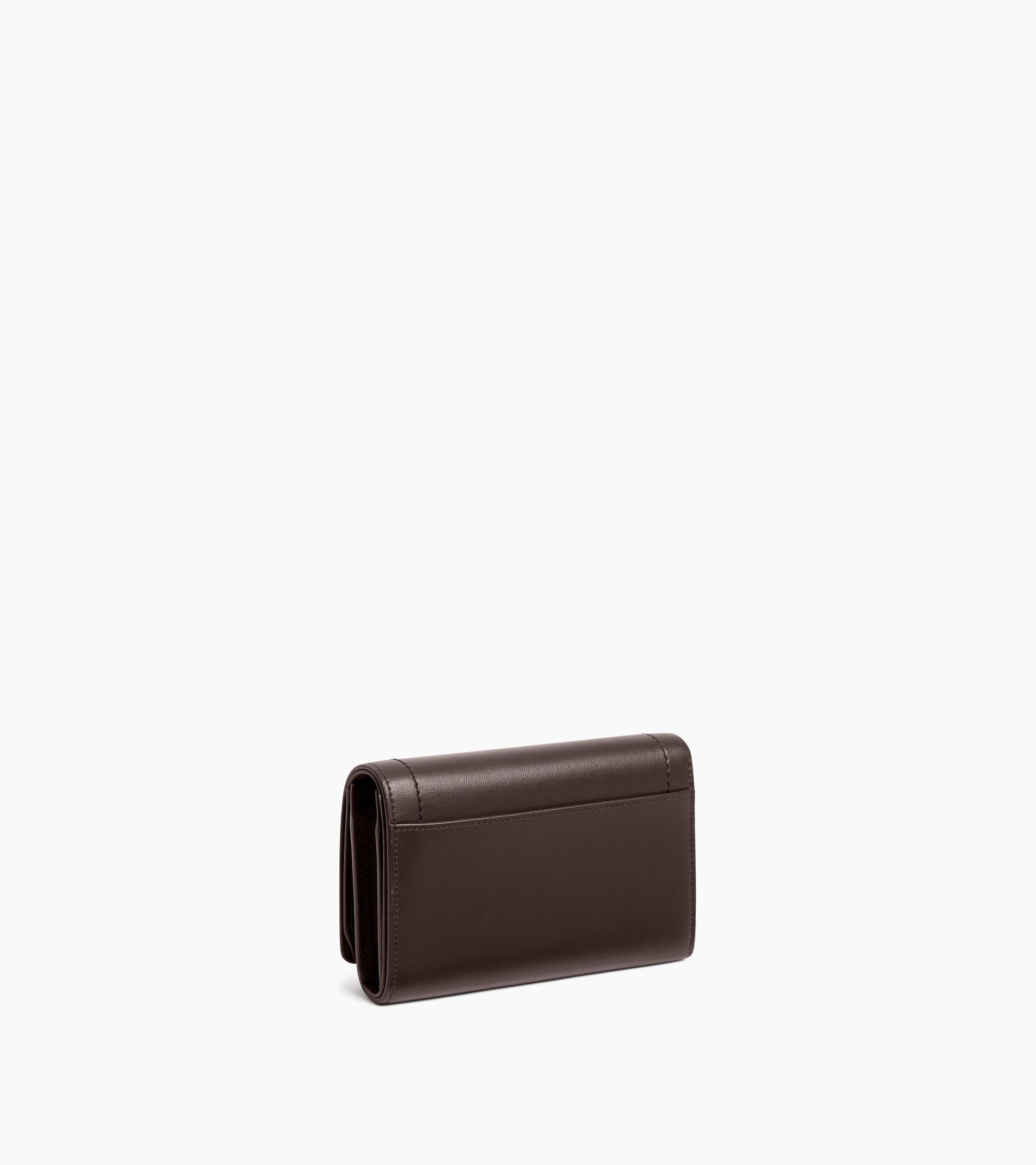 Mittelgroße Brieftasche mit Klappe Louison aus Glattleder