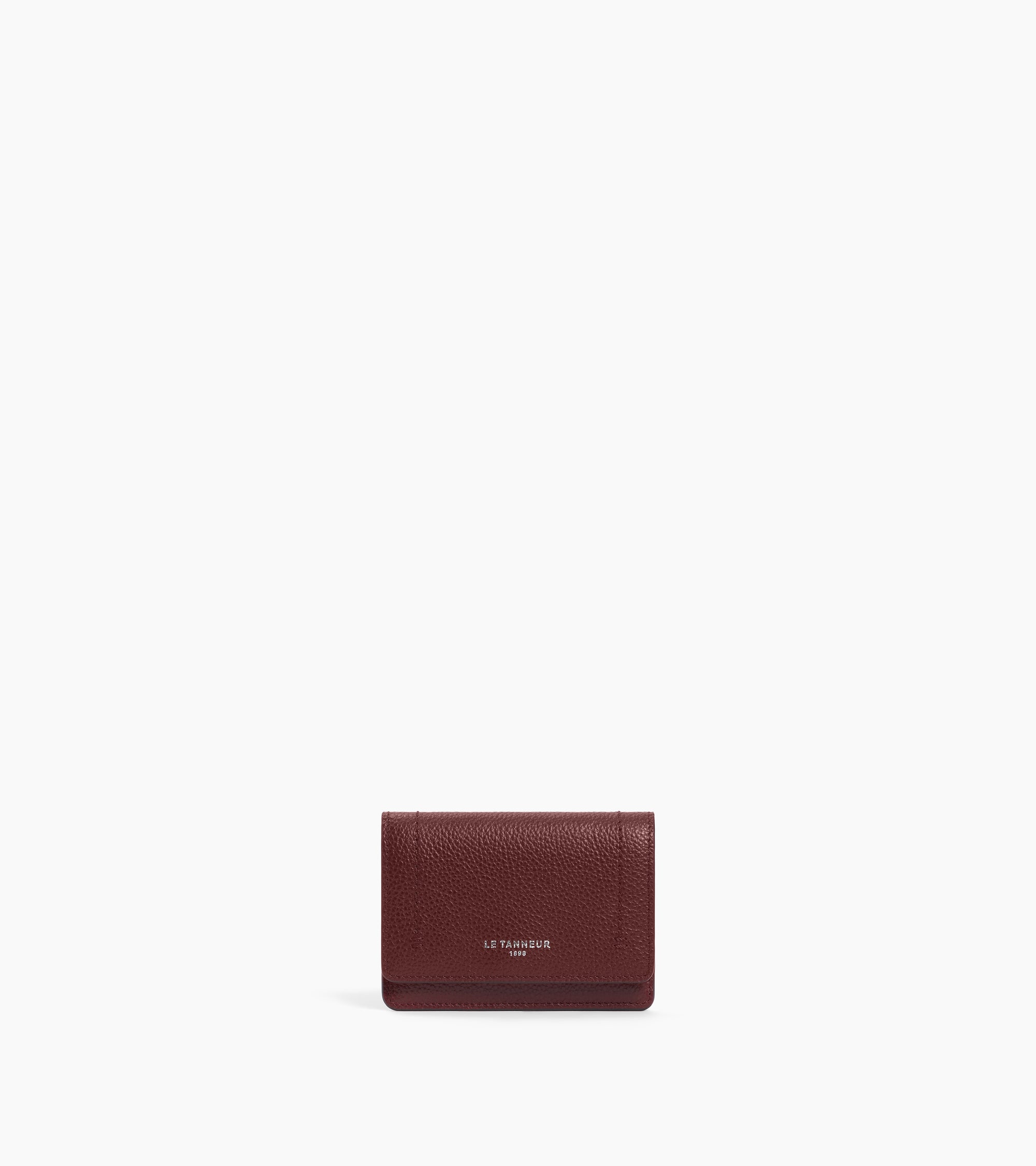 Louison グレインレザー スモール フラップ付きカードケース