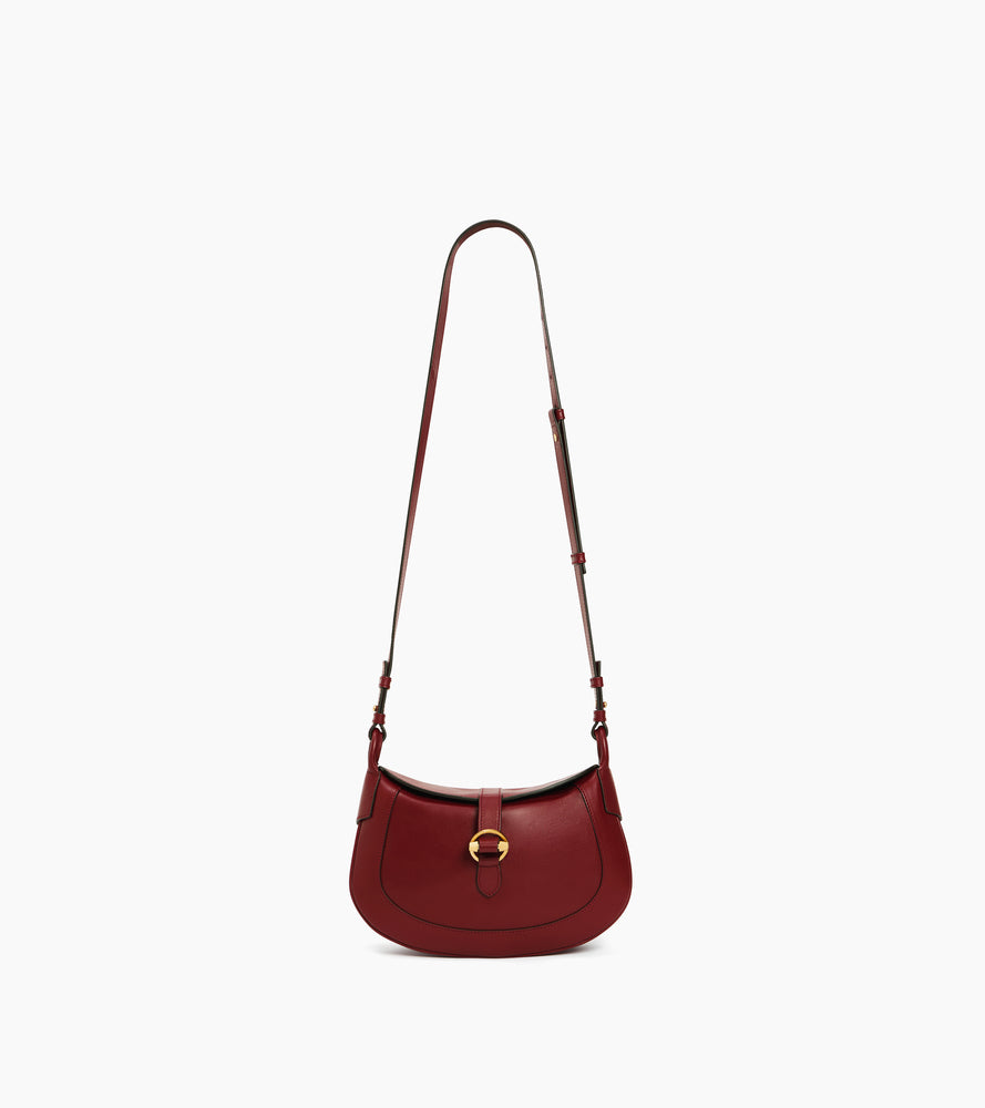 Bolso bandolera pequeño Pia de cuero liso