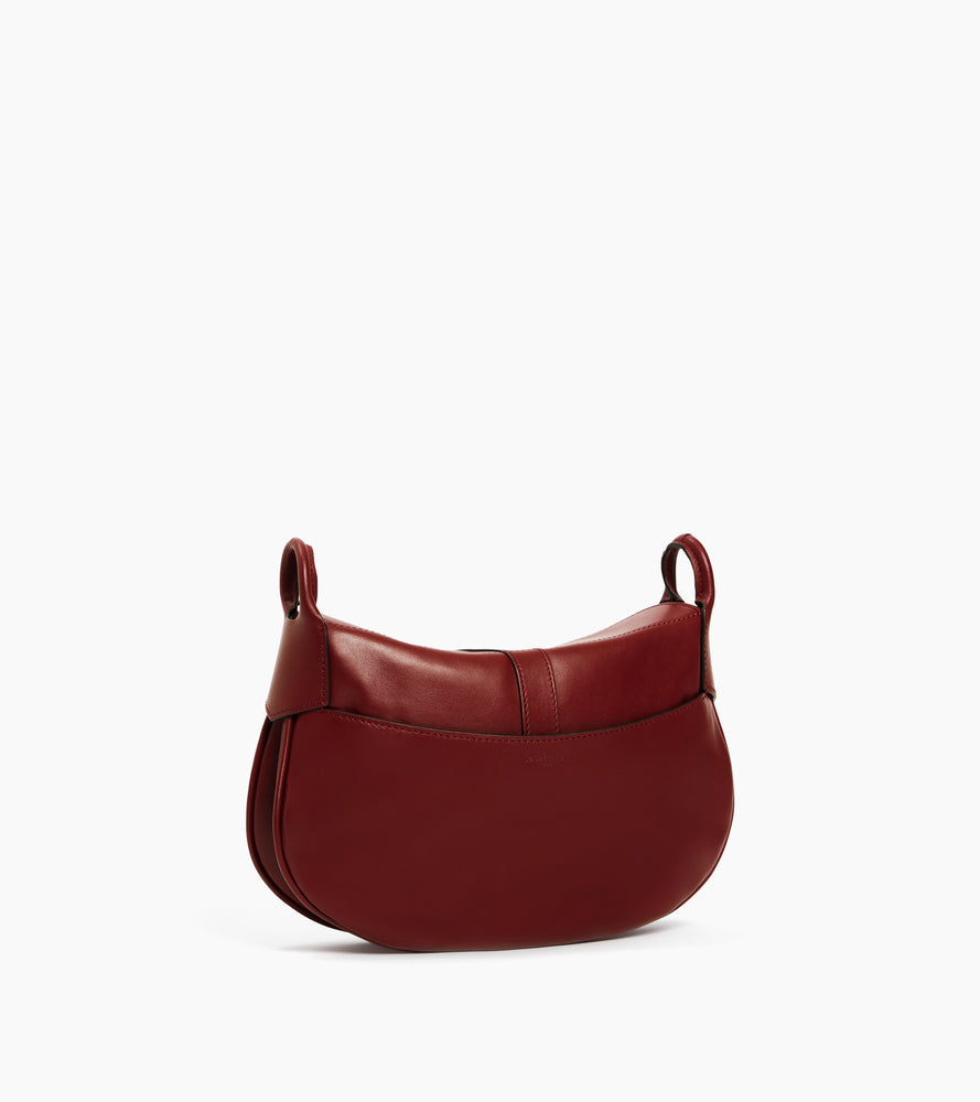 Bolso bandolera pequeño Pia de cuero liso