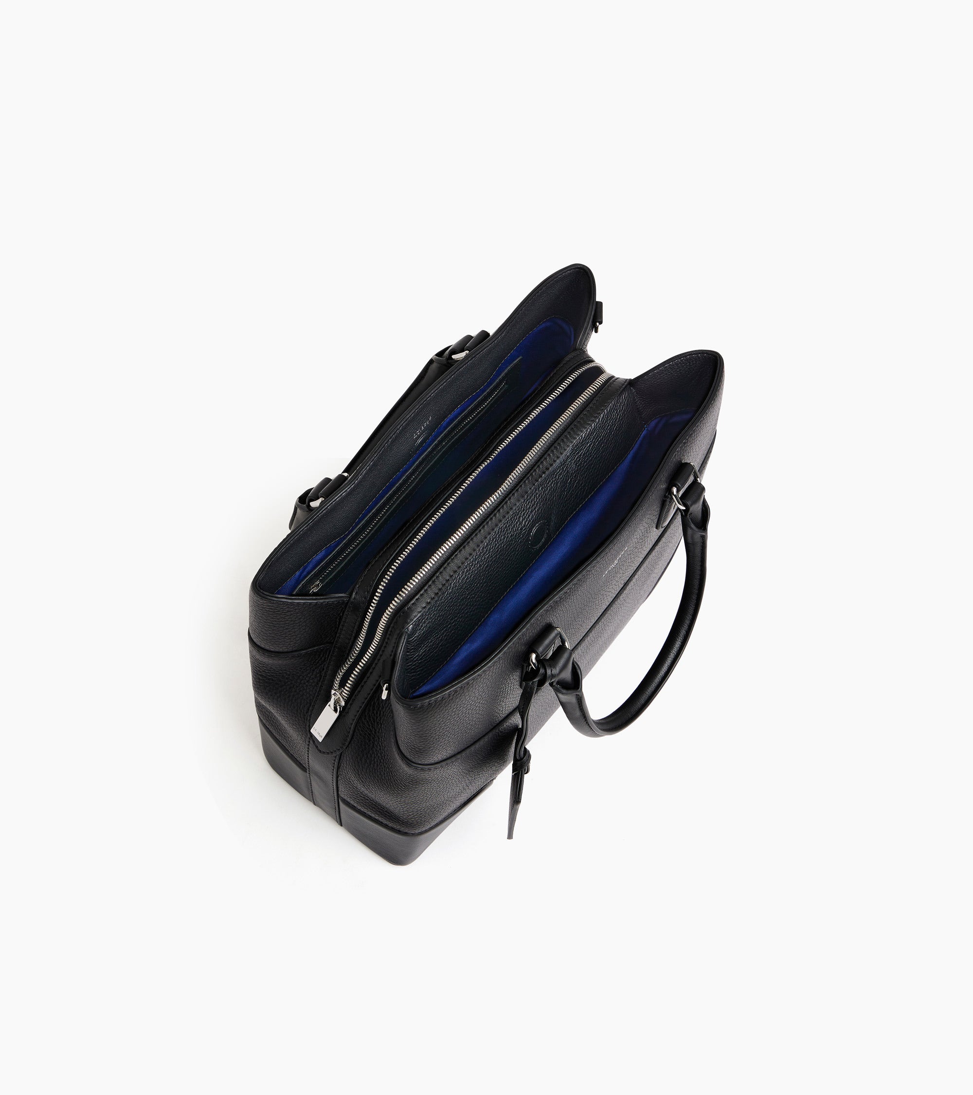 Grand sac à main Romy en cuir grainé et lisse